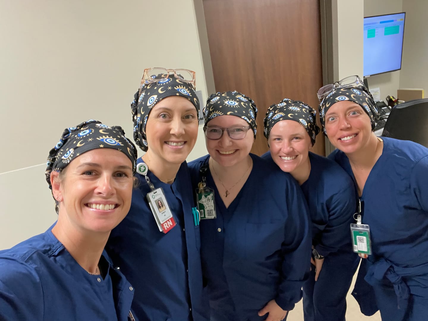 Customer photo review of DuoStyle Scrub Hat - Evil Eye