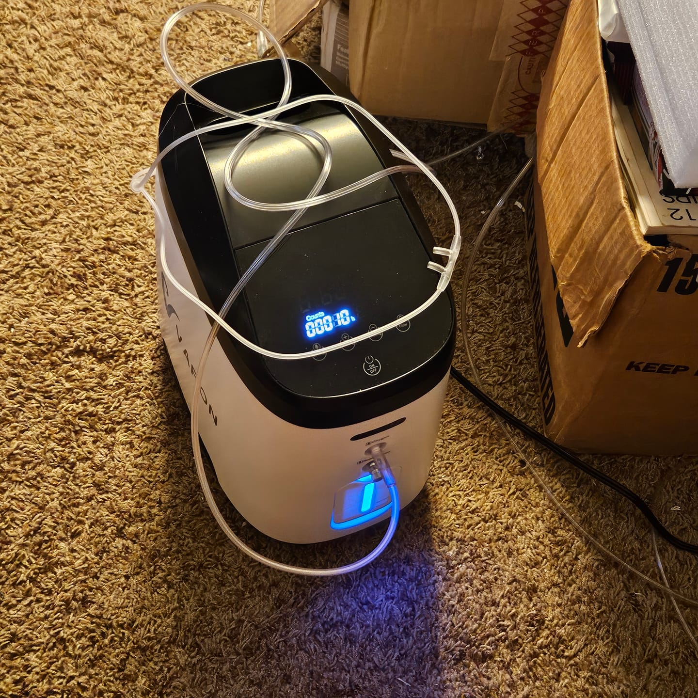 Customer photo review of VARON VH-2 Pro Wheel Edition | Continuous Flow Stationary Oxygen Concentrator (1-9 settings)