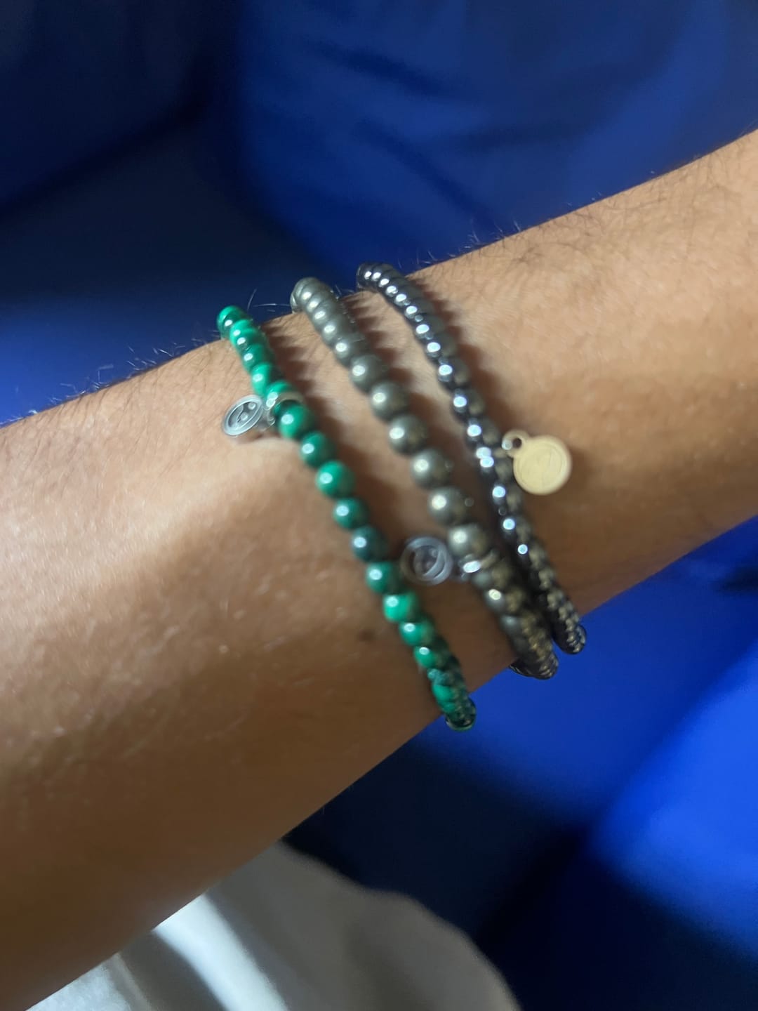 Customer photo review of Pyrite Bracelet Mini