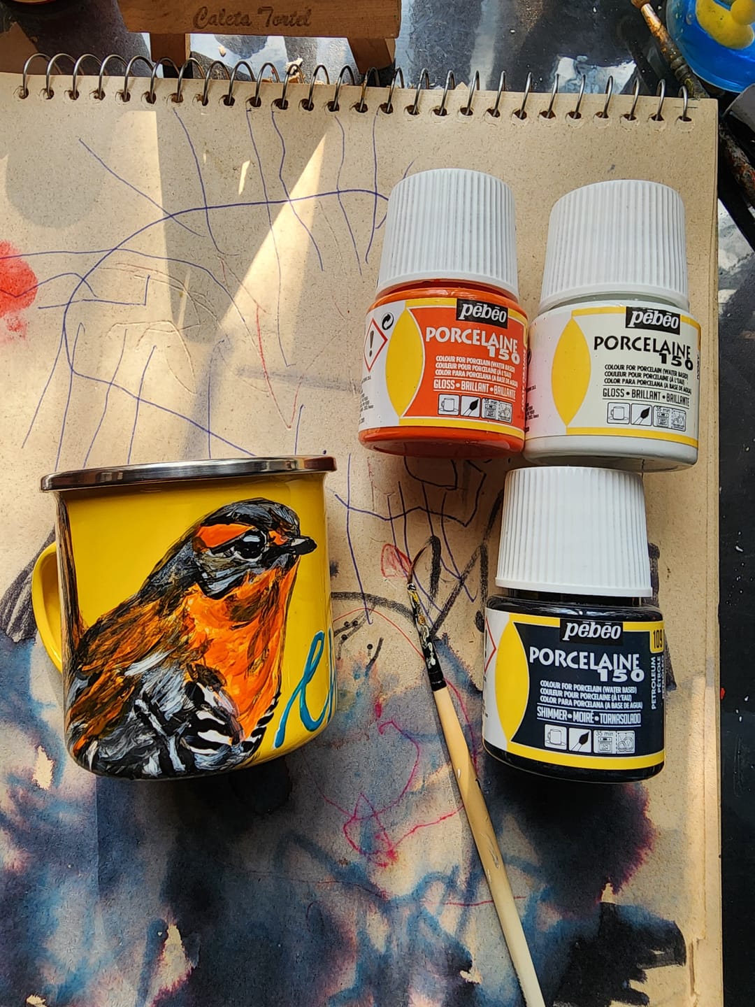 Customer photo review of Pebeo Porcelaine 150 - Pintura para Porcelana 45 ml