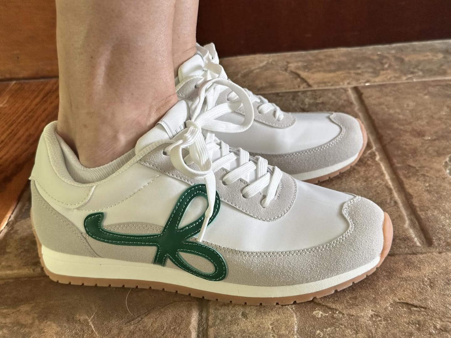 Customer photo review of Water-Resistant Everyday Retro Sneakers for Women