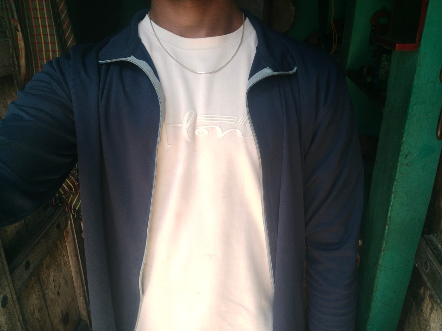 Customer photo review of Navy Blue - Sunblock Jacket