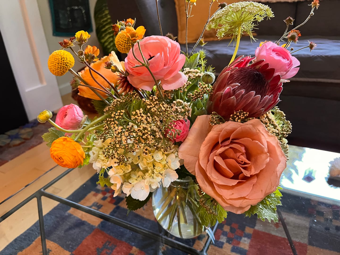 Customer photo review of Herban Bloom Designer's Choice Seasonal Arrangement