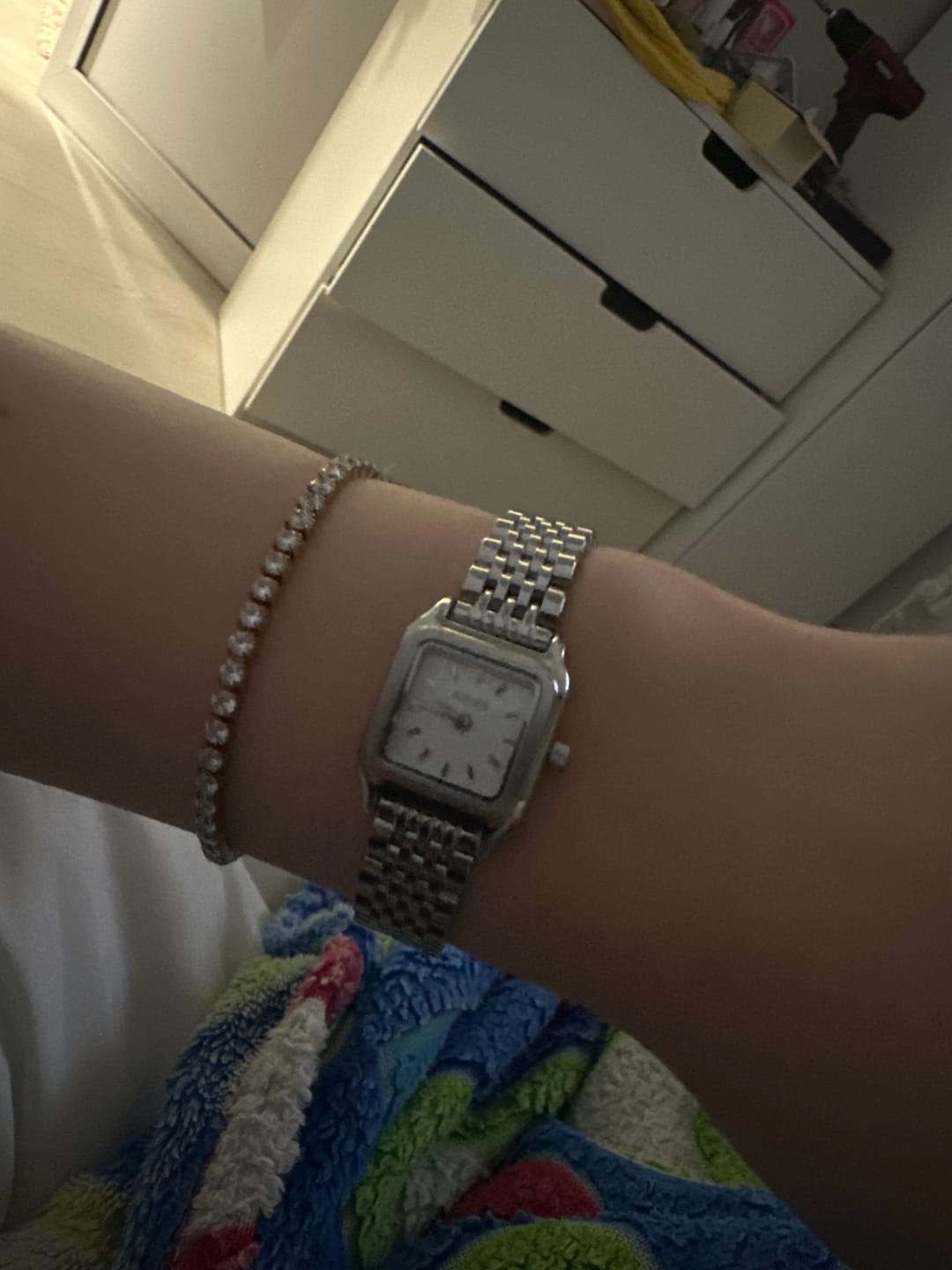 Customer photo review of Macy Petite Gold Silver