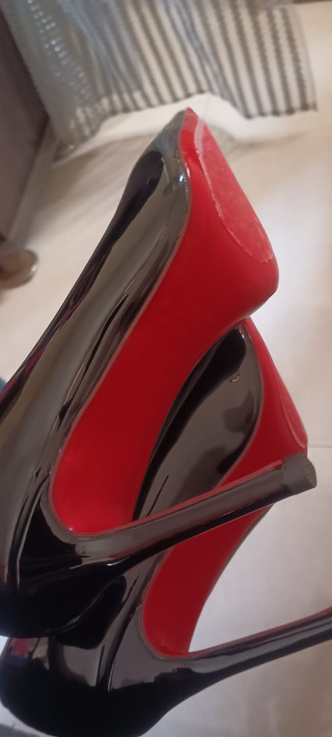 Customer photo review of Classic Louboutin Red Bottom Heels- Superior