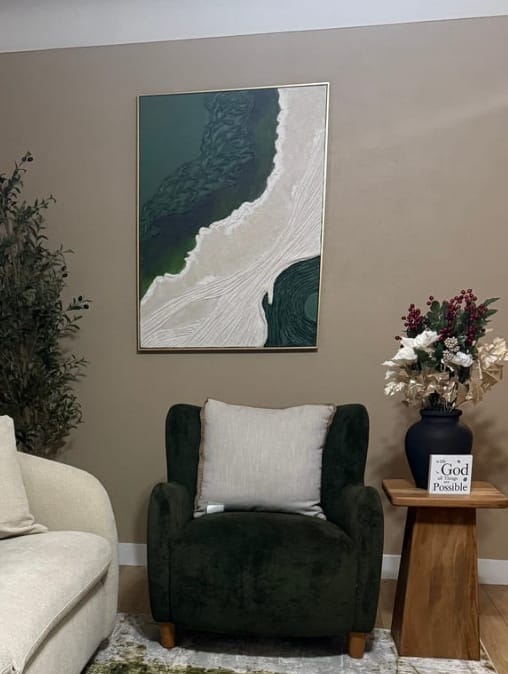 Customer photo review of Plaster Art Texture Painting #SG008