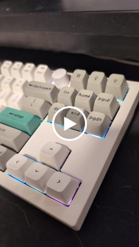 Customer video review of Keychron Q3 Max Mechanical Keyboard (Shell White)
