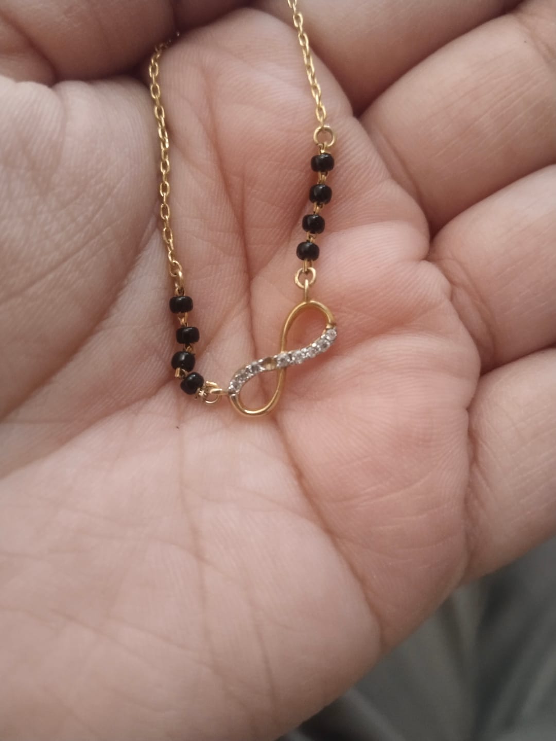 Customer photo review of Eternal Bond 925 Sterling Silver Mangalsutra