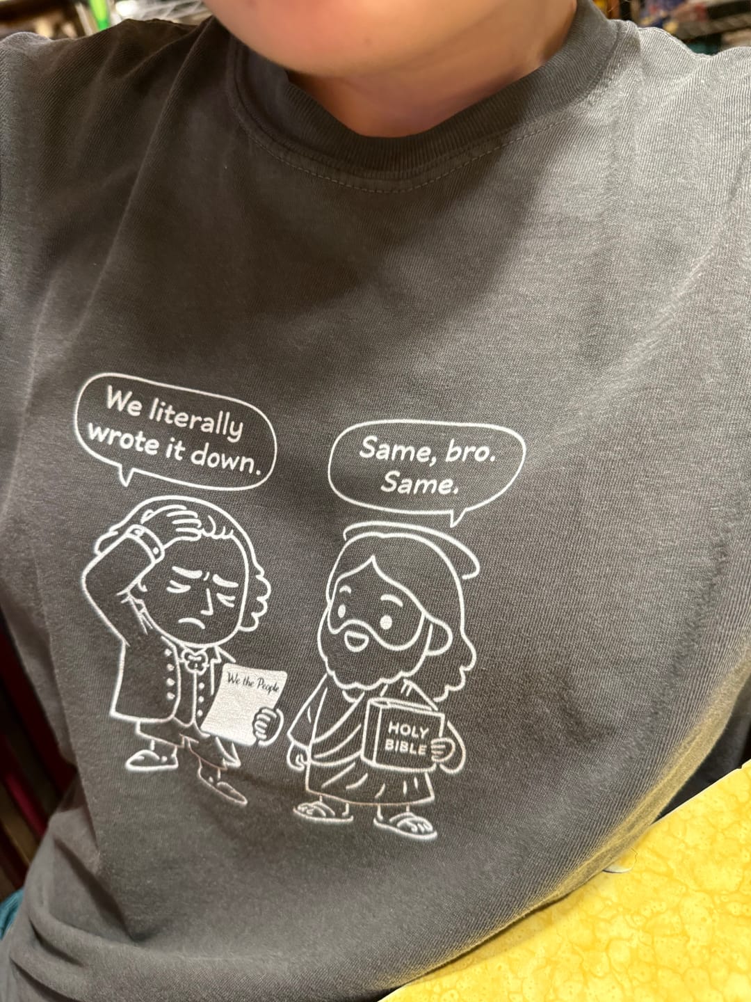 Customer photo review of It's Documented T-shirt