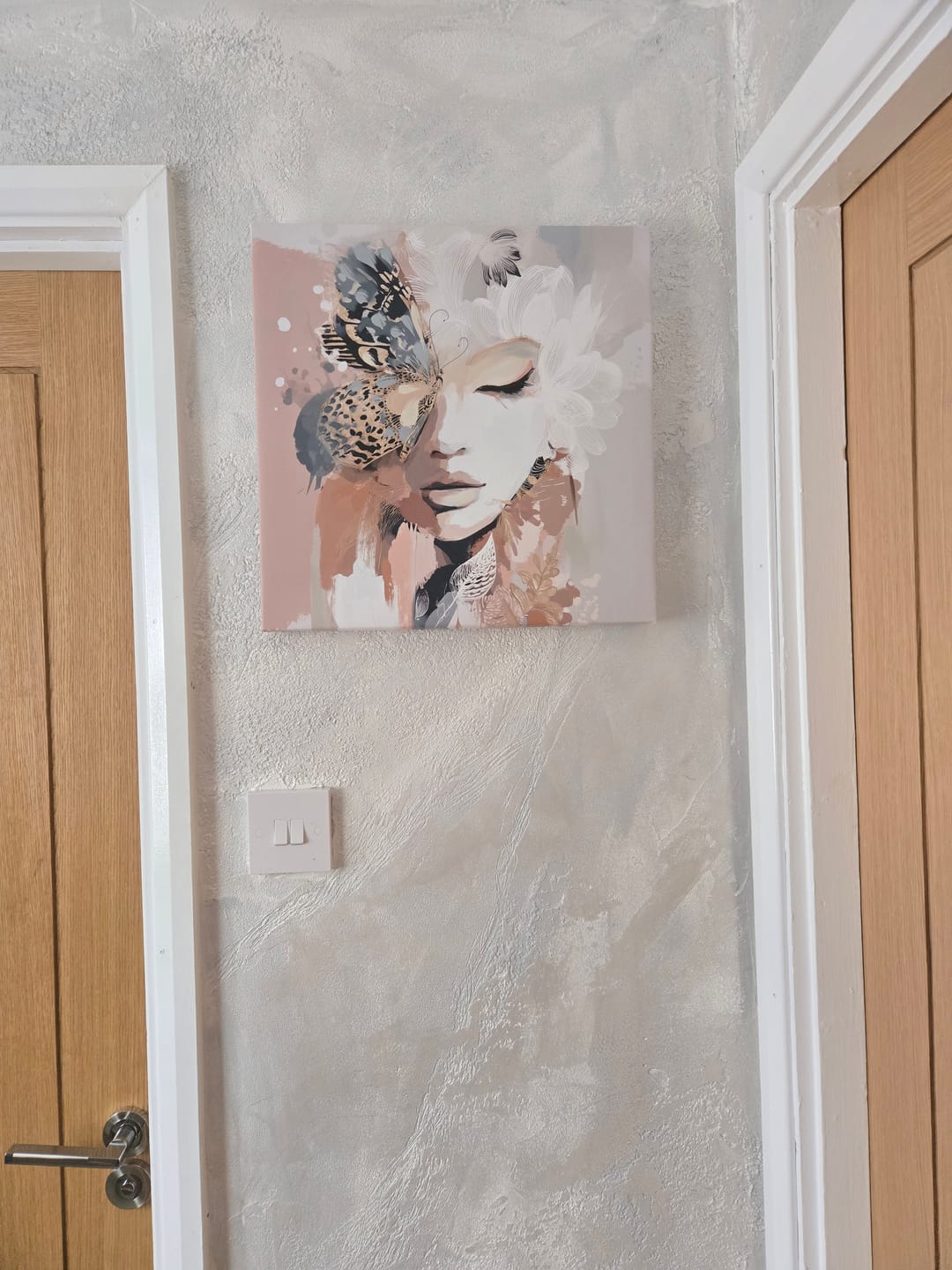 Customer photo review of Ellie Bloom Square Canvas Print