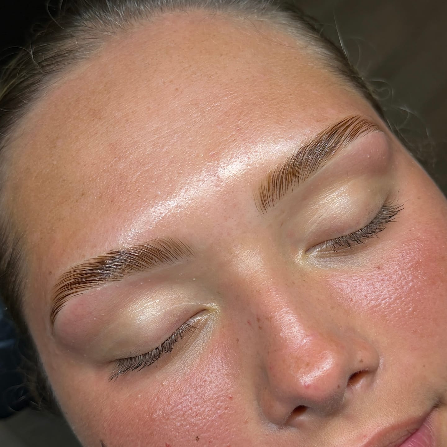 Customer photo review of Deluxe Lash & Brow Balm