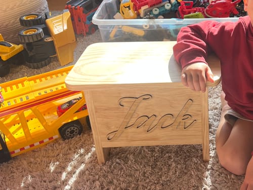 Customer photo review of Bamboo name plaque