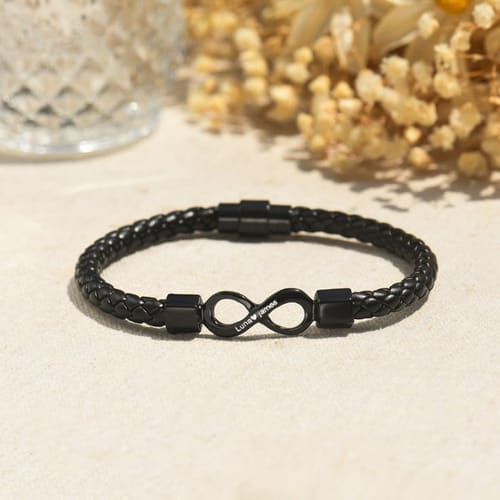 Customer photo review of "To My Man" Engraved Bracelet