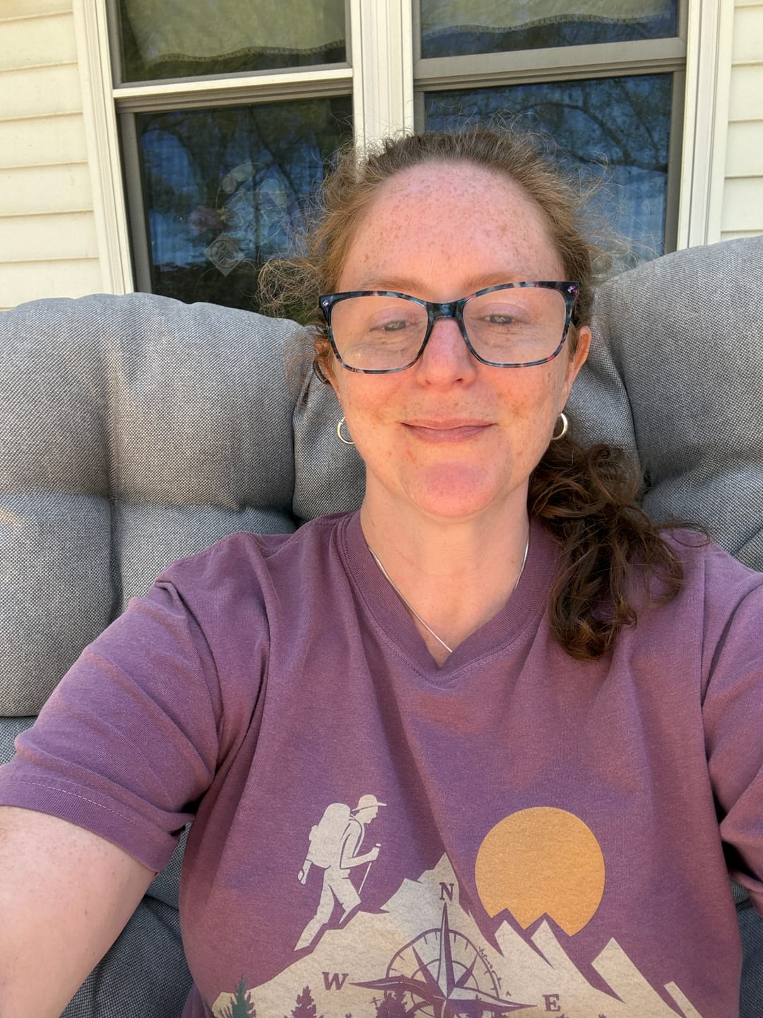 Customer photo review of Out Of Breath T-shirt