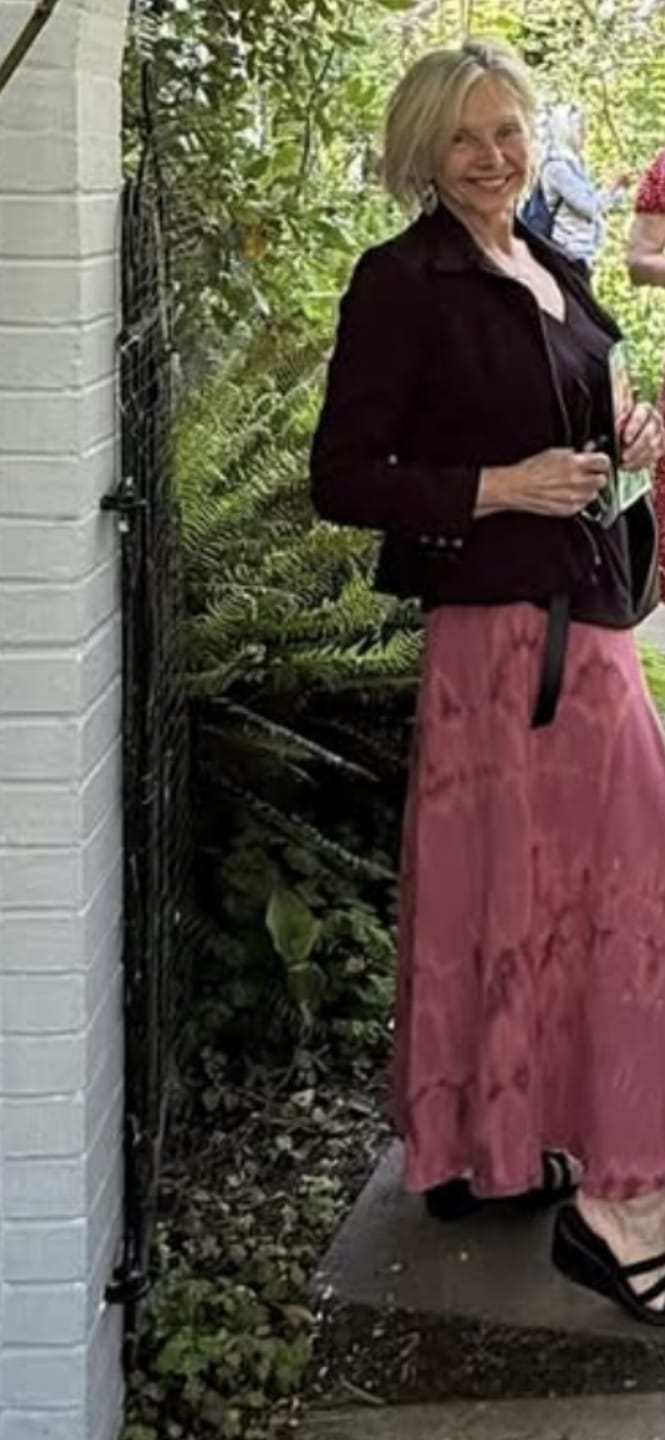 Customer photo review of Triple Moon Skirt - Shibori