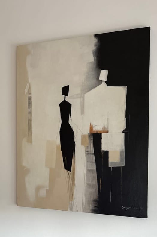 Customer photo review of Contemporary Minimalist Art #MA004