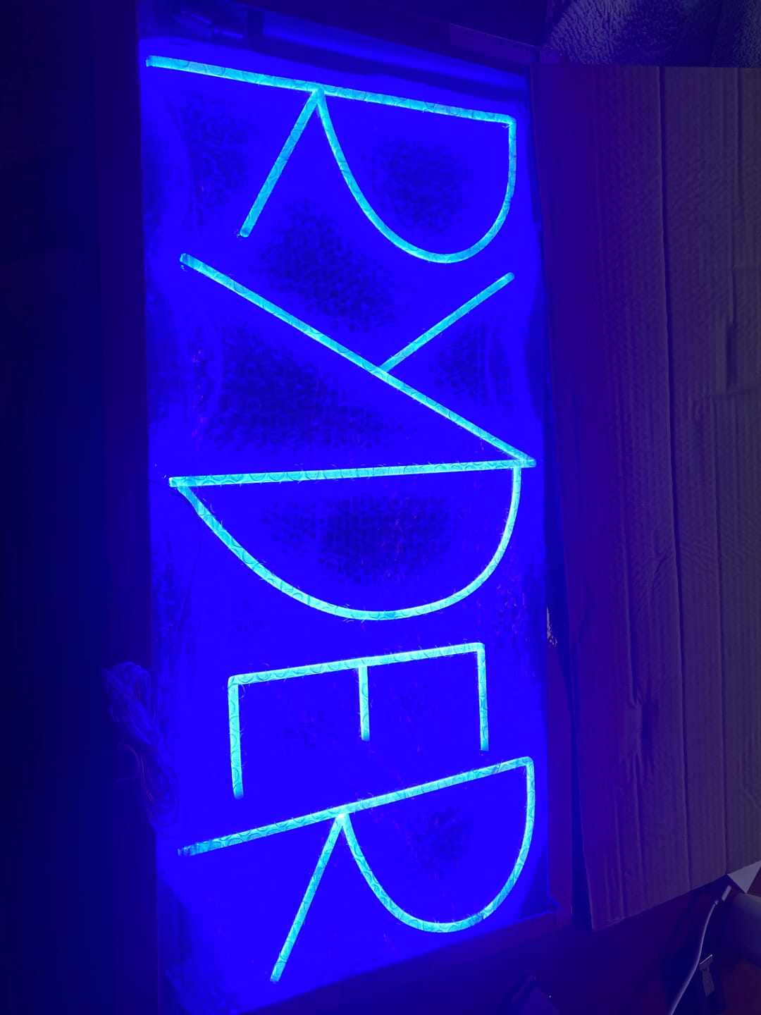 Customer photo review of Custom Neon: Ryder