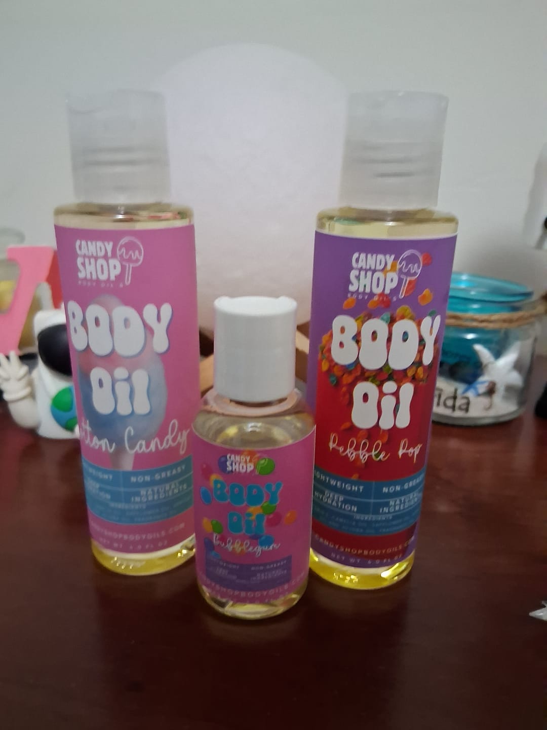 Customer photo review of Cotton Candy Body Oil