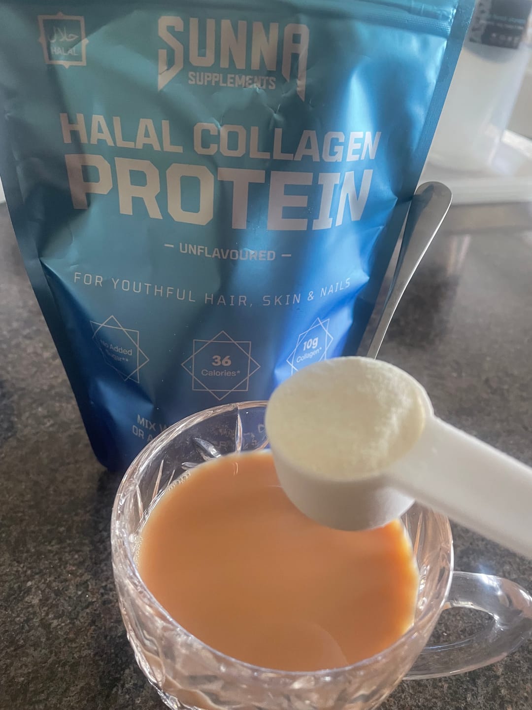 Customer photo review of Halal Collagen Protein