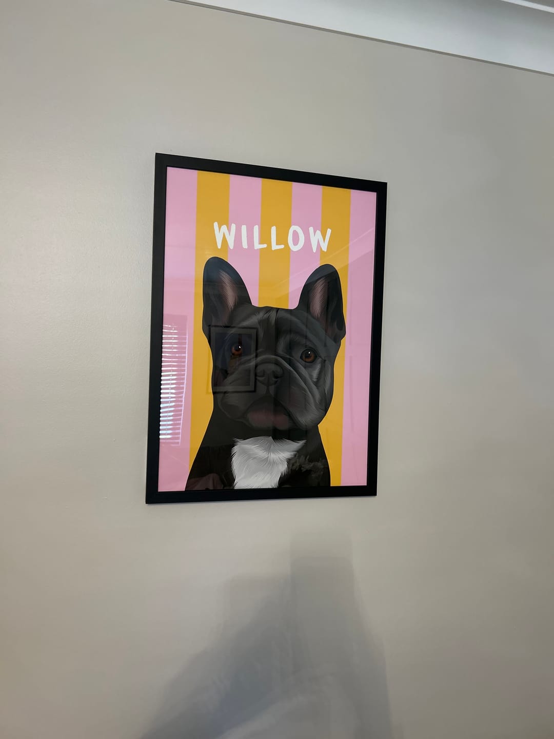 Customer photo review of Stripy | Custom Pet Portrait