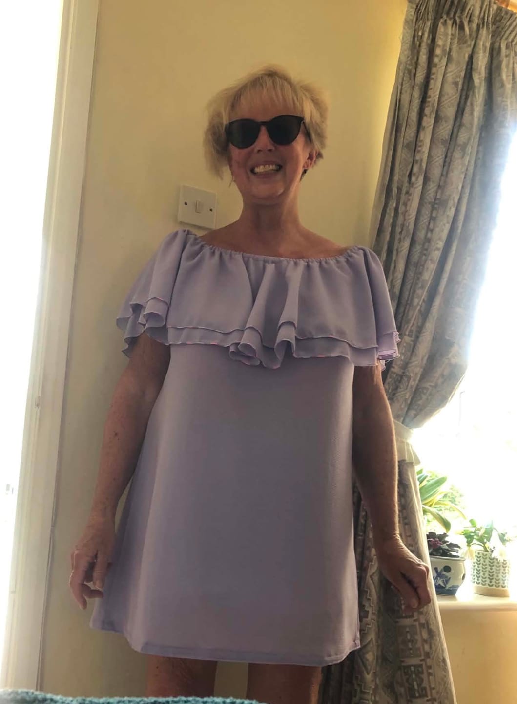 Customer photo review of Plain Bubble Crepe Fabric