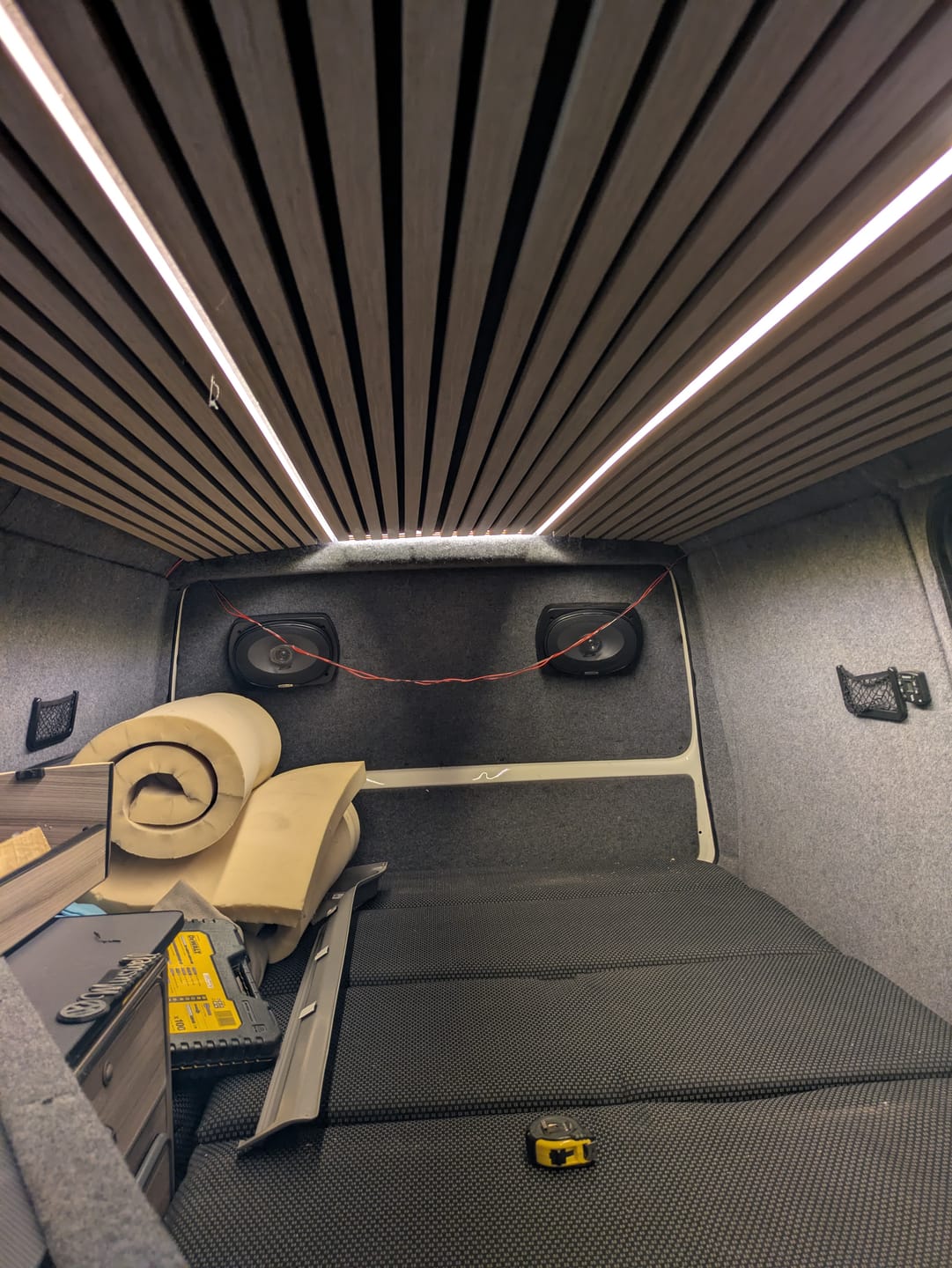Customer photo review of Walnut Acoustic Wall Panel