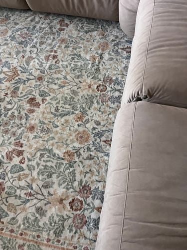 Customer photo review of Florin Washable Area Rug - Beige