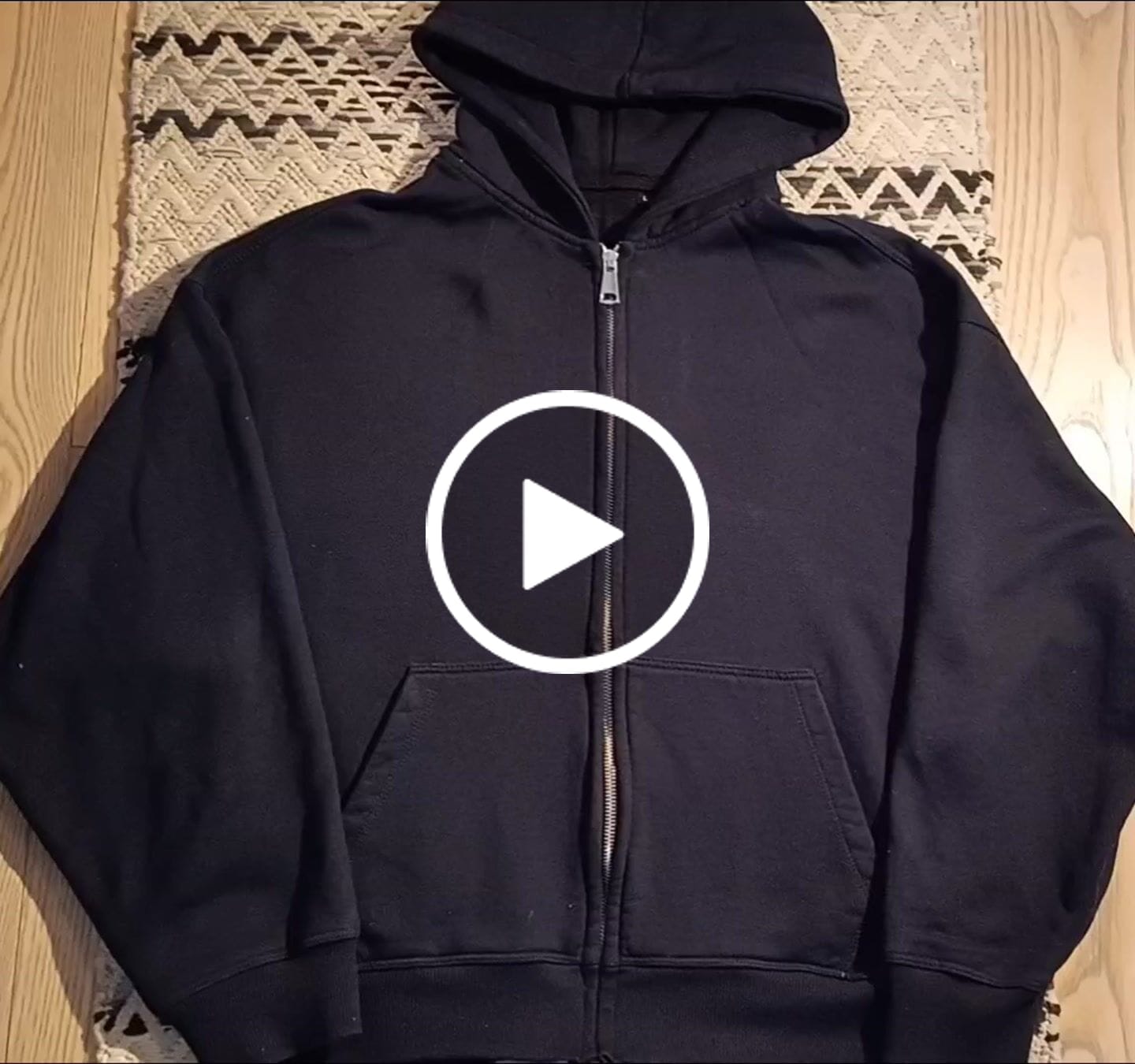 Customer video review of Zip Hoodie Premium Blanks 330GSM Night Blue