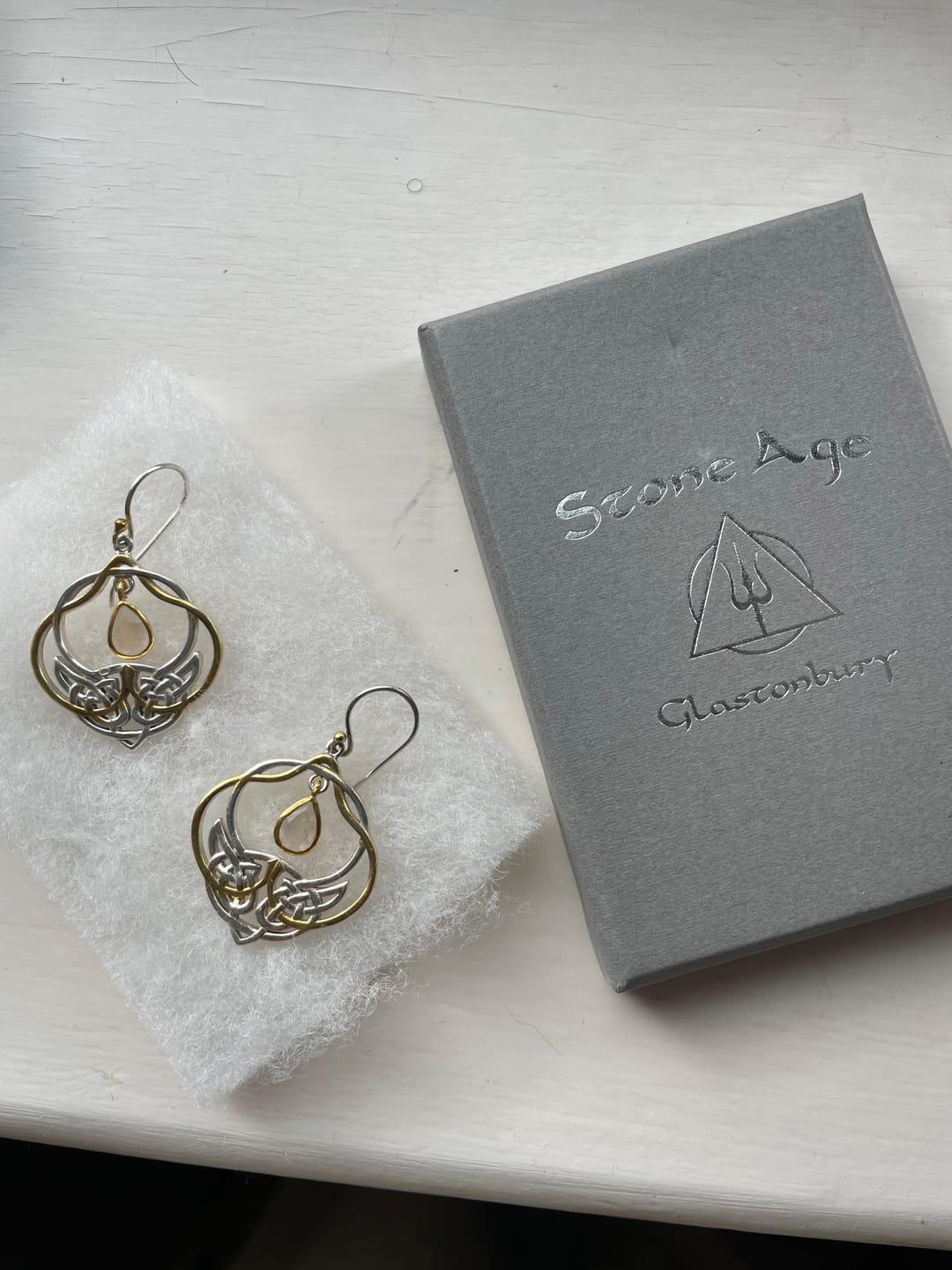 Customer photo review of Celtic Knot Earrings
