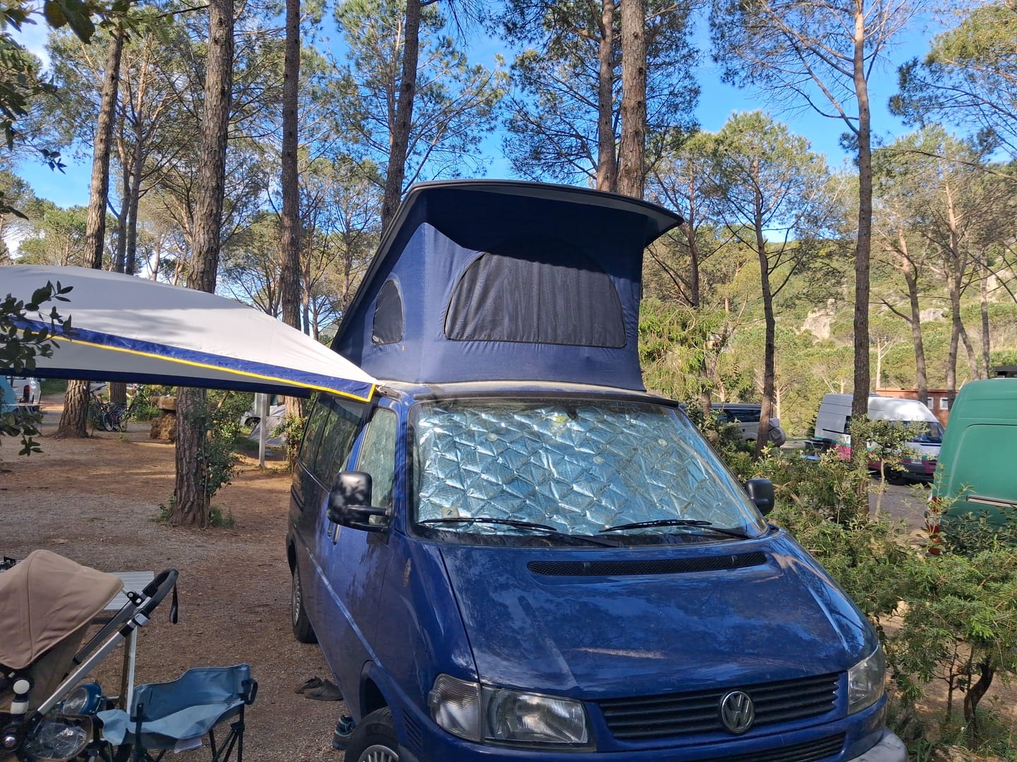 Customer photo review of VW T4 EuroVan Weekender Pop-Top Roof Canvas - Weather-Resistant 3-Window Replacement for SWB