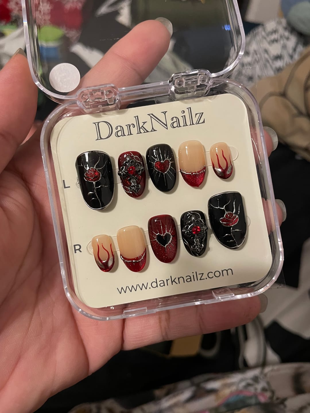 Customer photo review of Reusable Double-Sided Adhesive Tabs for Press-On Nails