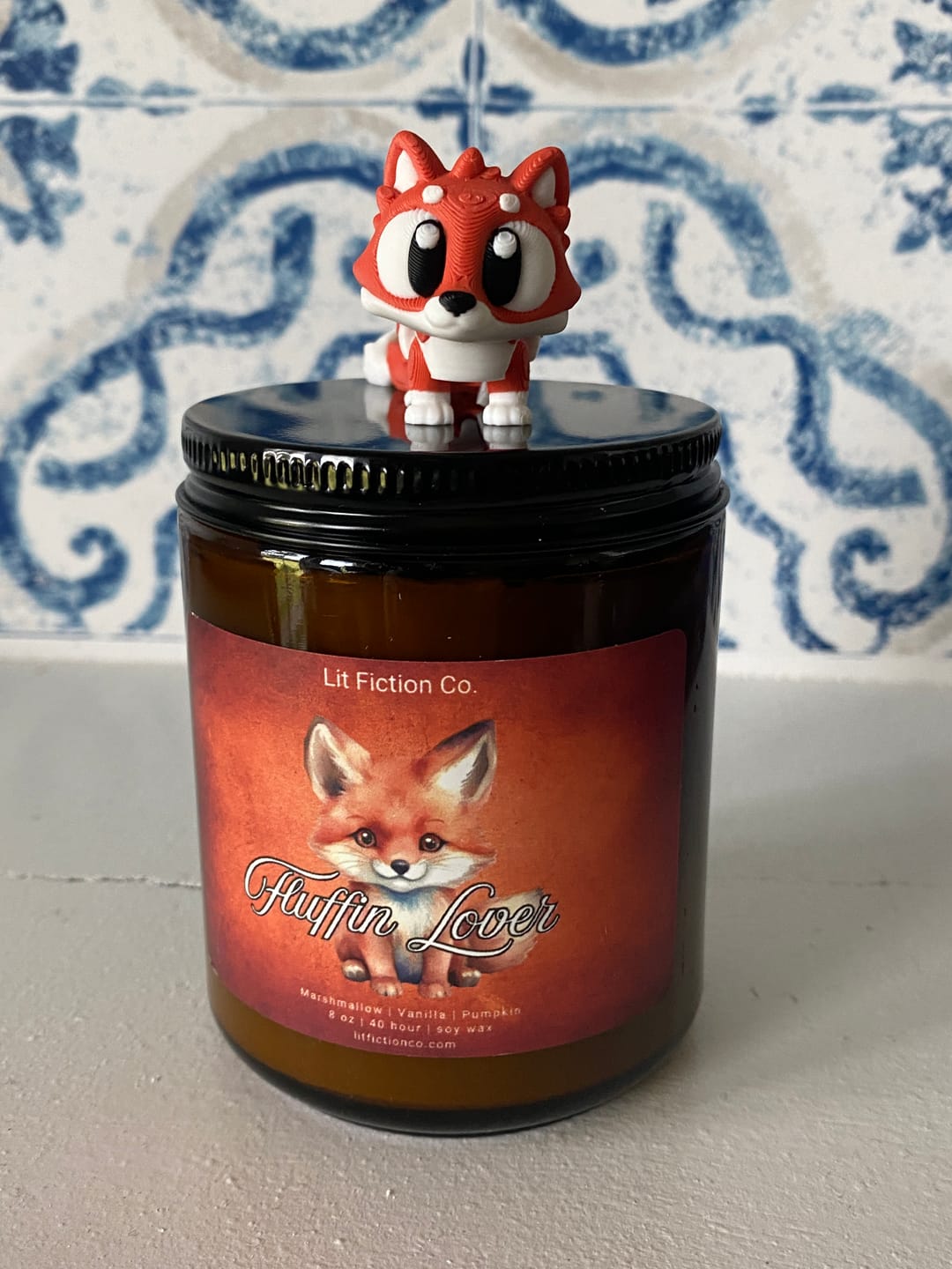 Customer photo review of Fluffin Lover Candle