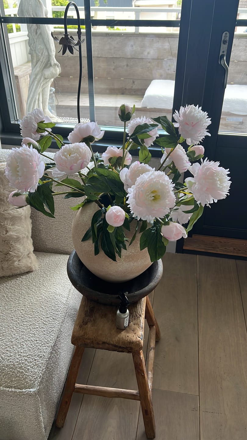 Customer photo review of Zijden Pioenrozen - Lichtroze