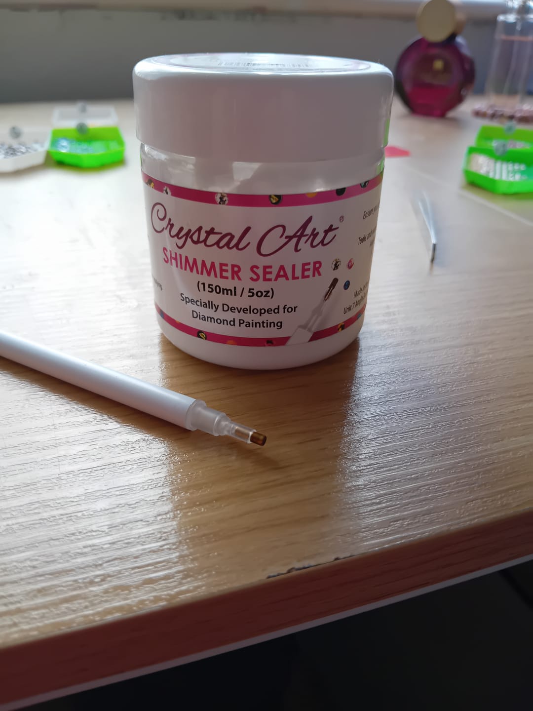 Customer photo review of Crystal Art Shimmer Sealer