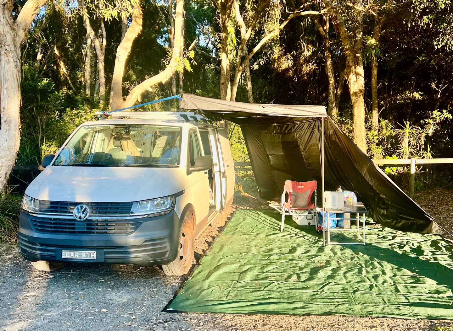 Customer photo review of OPENROAD 180 Free Standing Awning