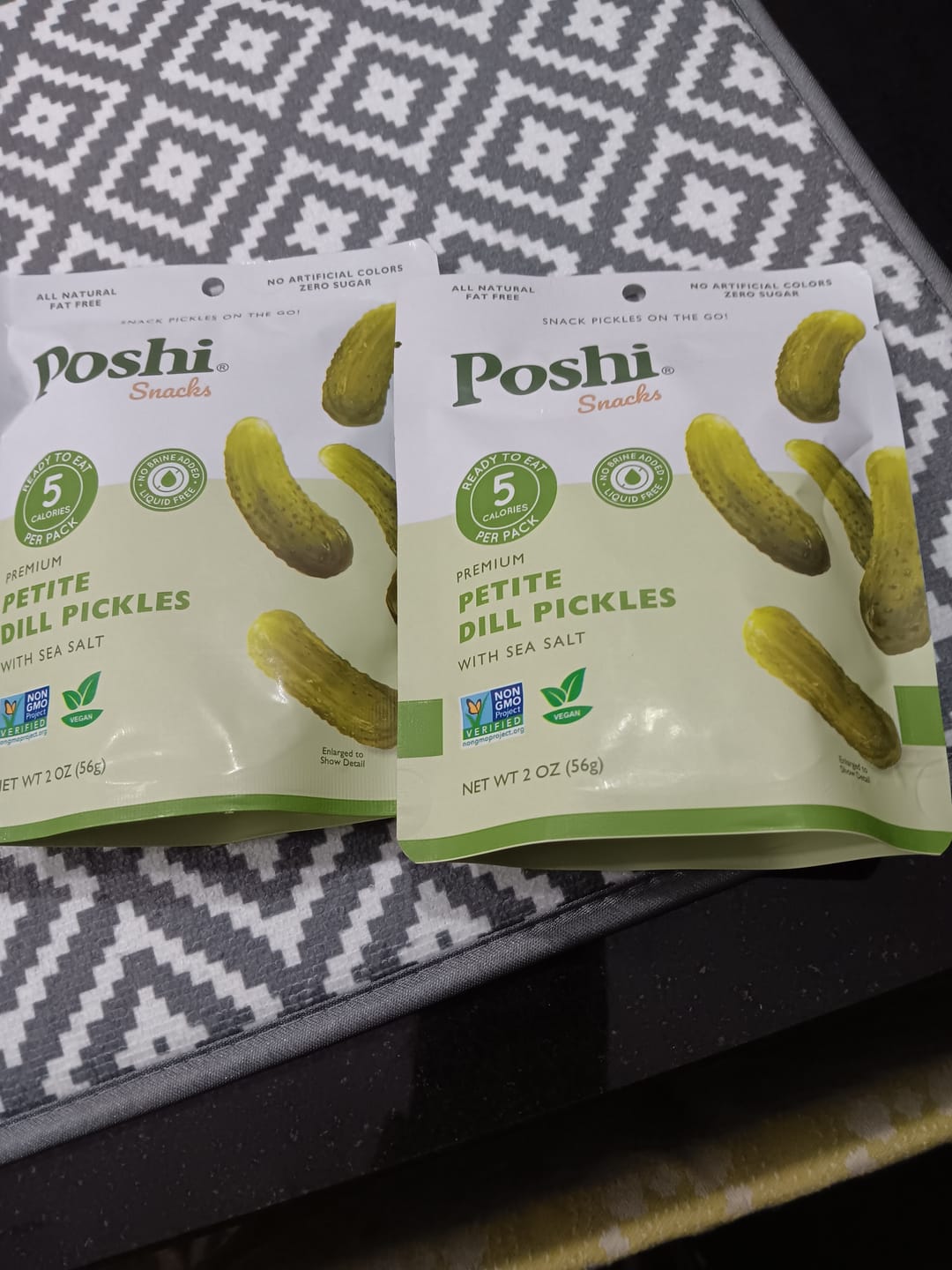 Customer photo review of Petite Dill Pickles - 10 Snack Packs (2 OZ/Pouch)
