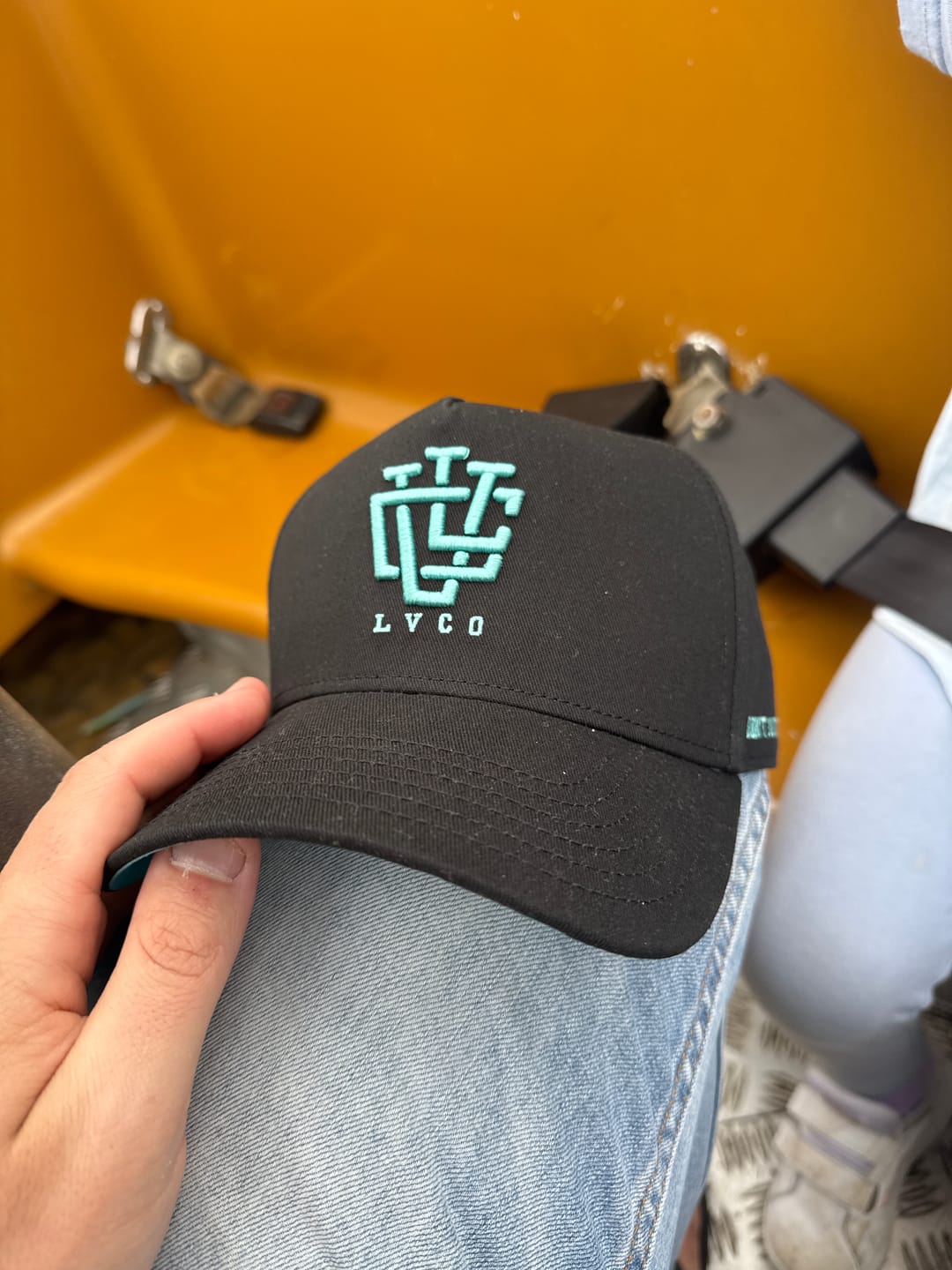 Customer photo review of CLASSIC FIT Midnight Mint A-Frame Snapback