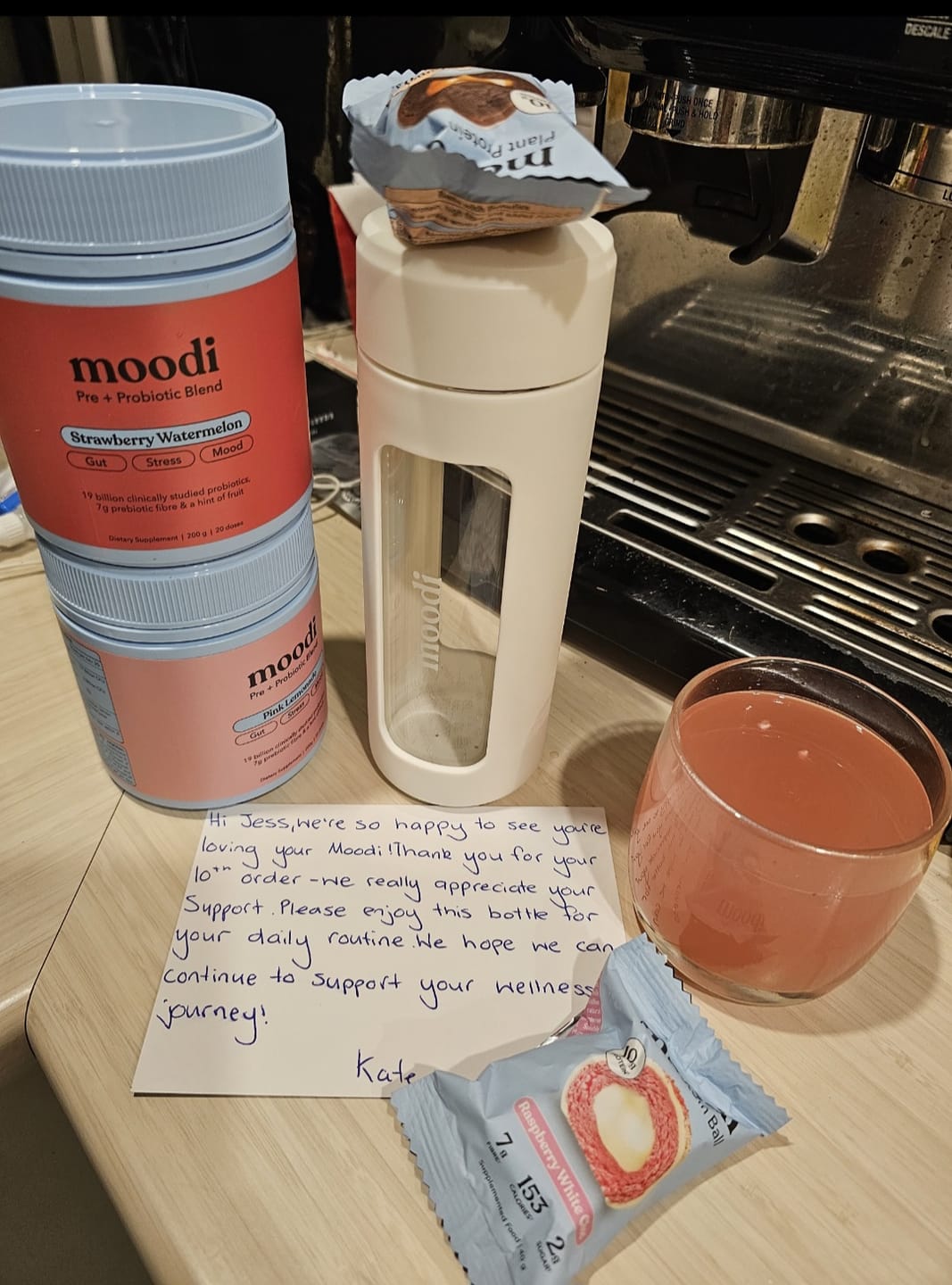 Customer photo review of Favourites Pre + Probiotic Bundle