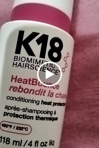Customer video review of K18 Heat Bounce Conditioning Heat Protectant 118ml