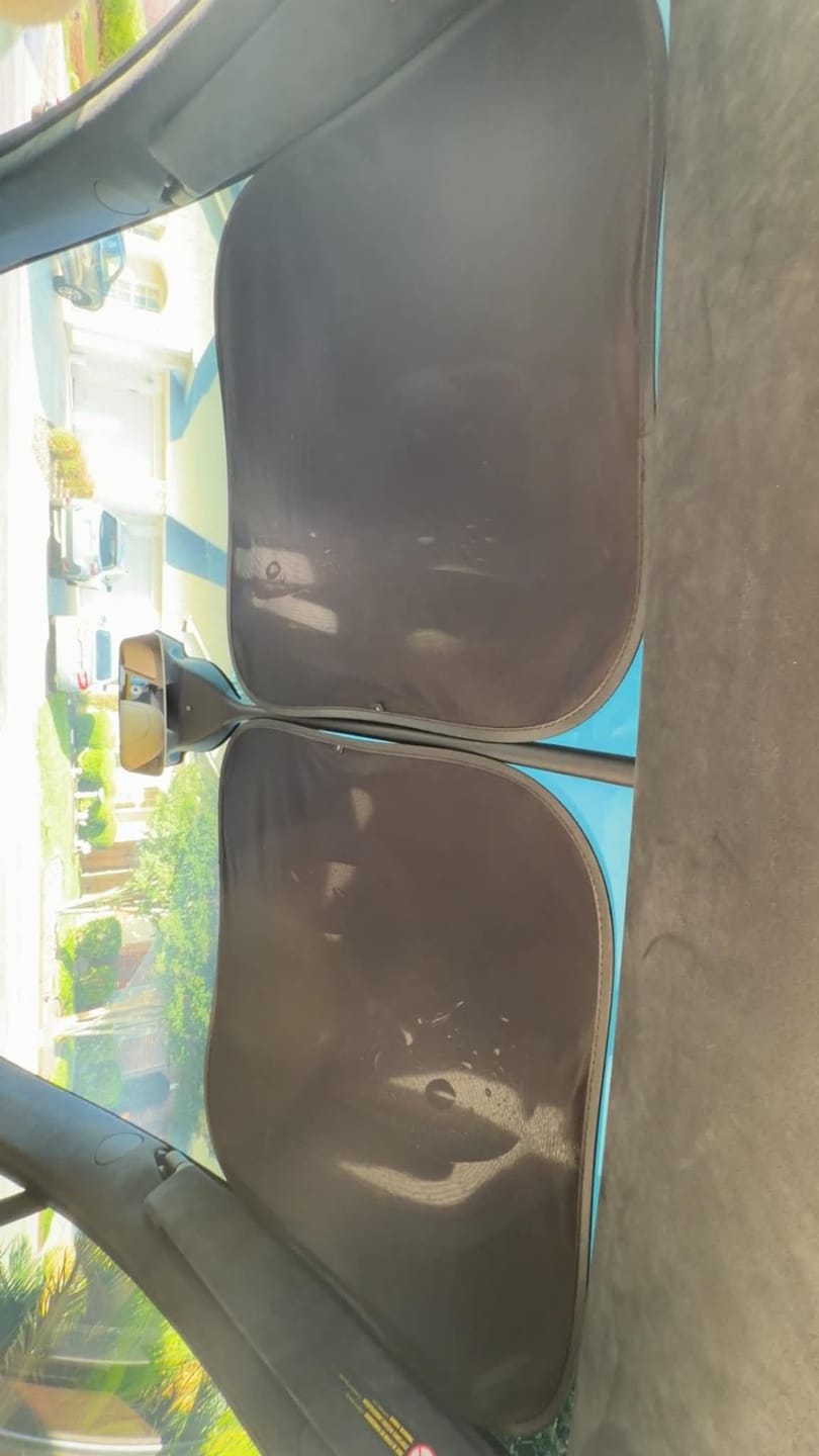 Customer photo review of Mesh Electrostatic Adsorption Sunroof Sunshade for Tesla Model X Front Sunroof