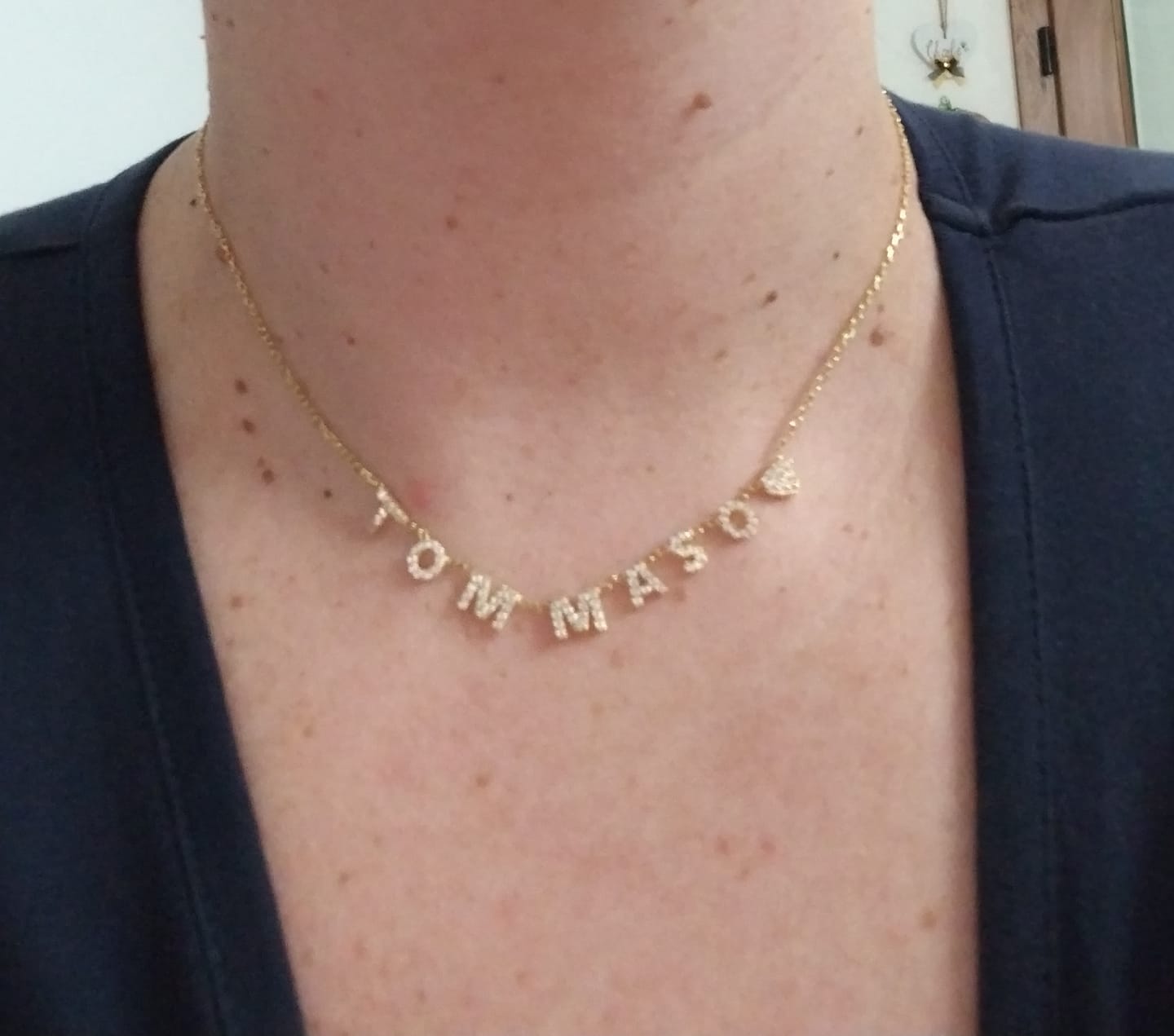 Customer photo review of Collana MINI LETTERS BRIGHT