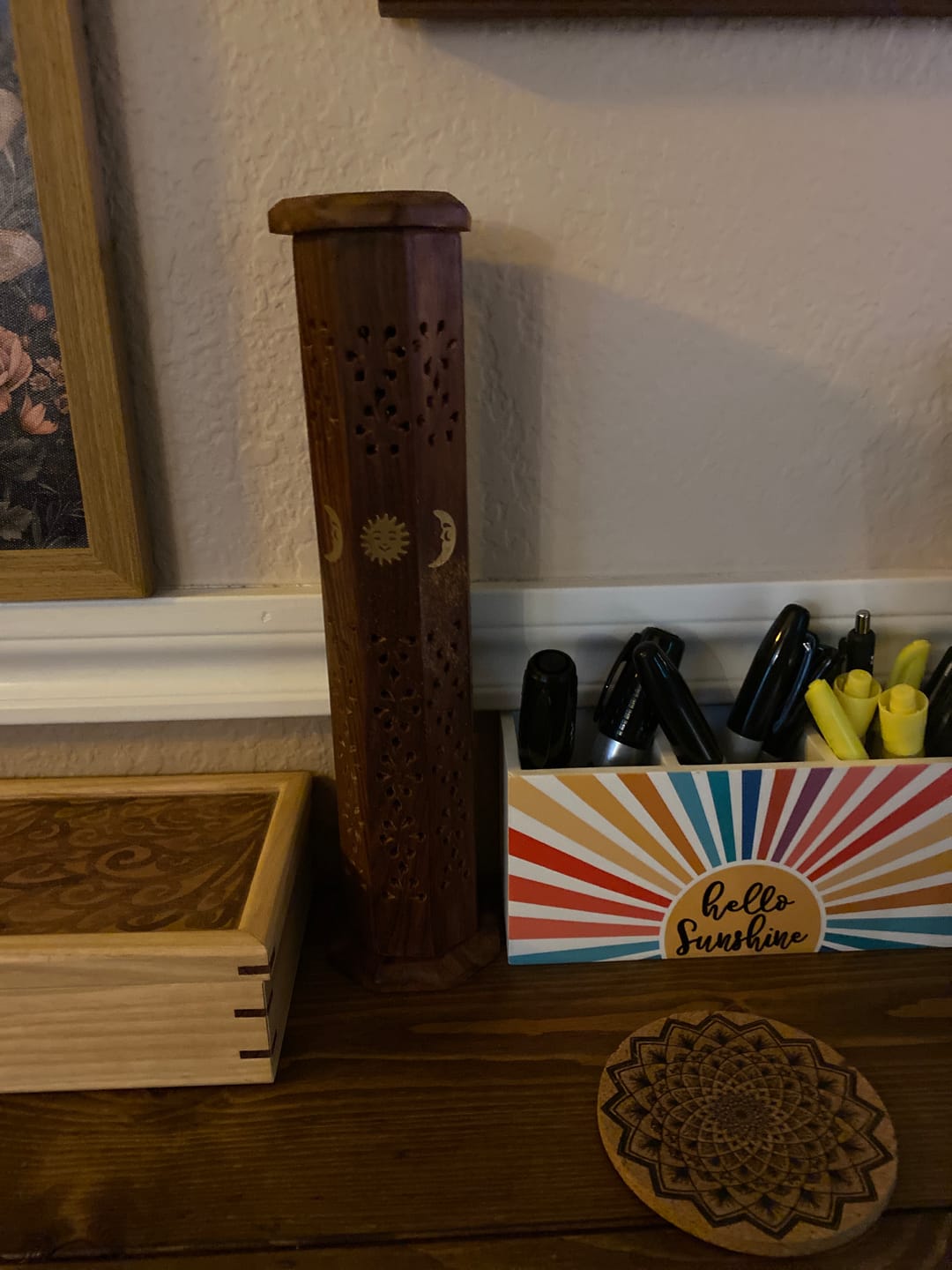 Customer photo review of Sun and Moon Vertical Box Incense Burner