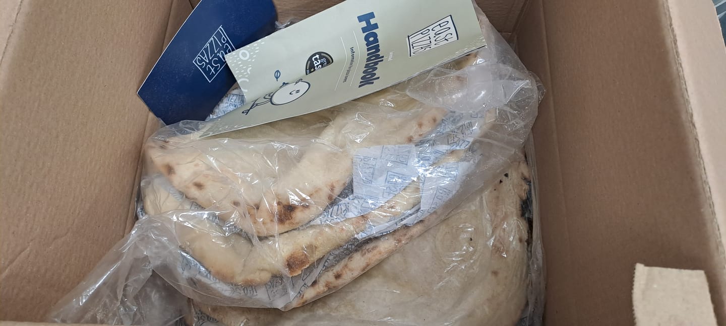 Customer photo review of Sourdough Pizza Bases (boxes of 25 bases)