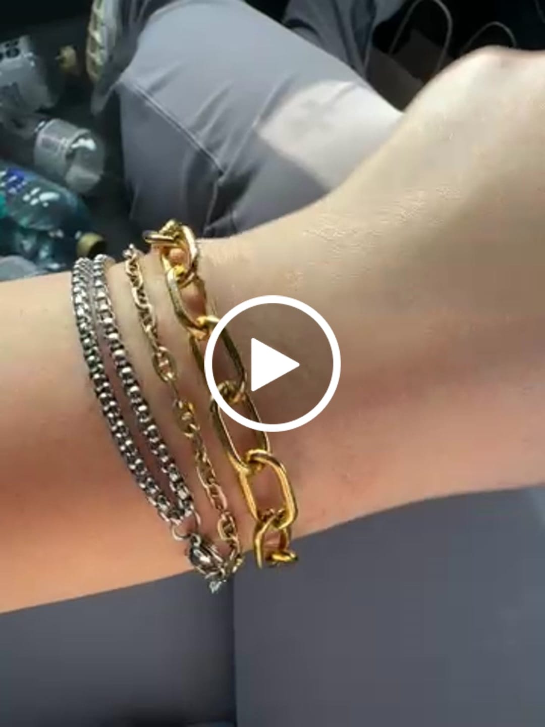 Customer video review of Tulum Chunky Paperclip Bracelet (Bundle)