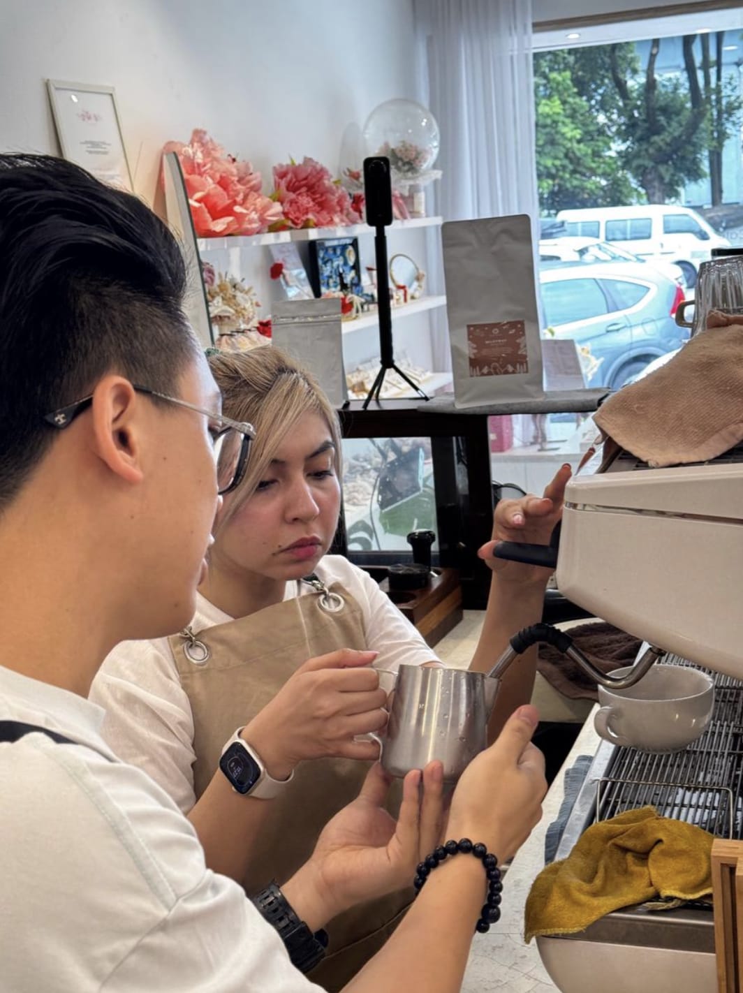 Customer photo review of Latte Art Hobby Class