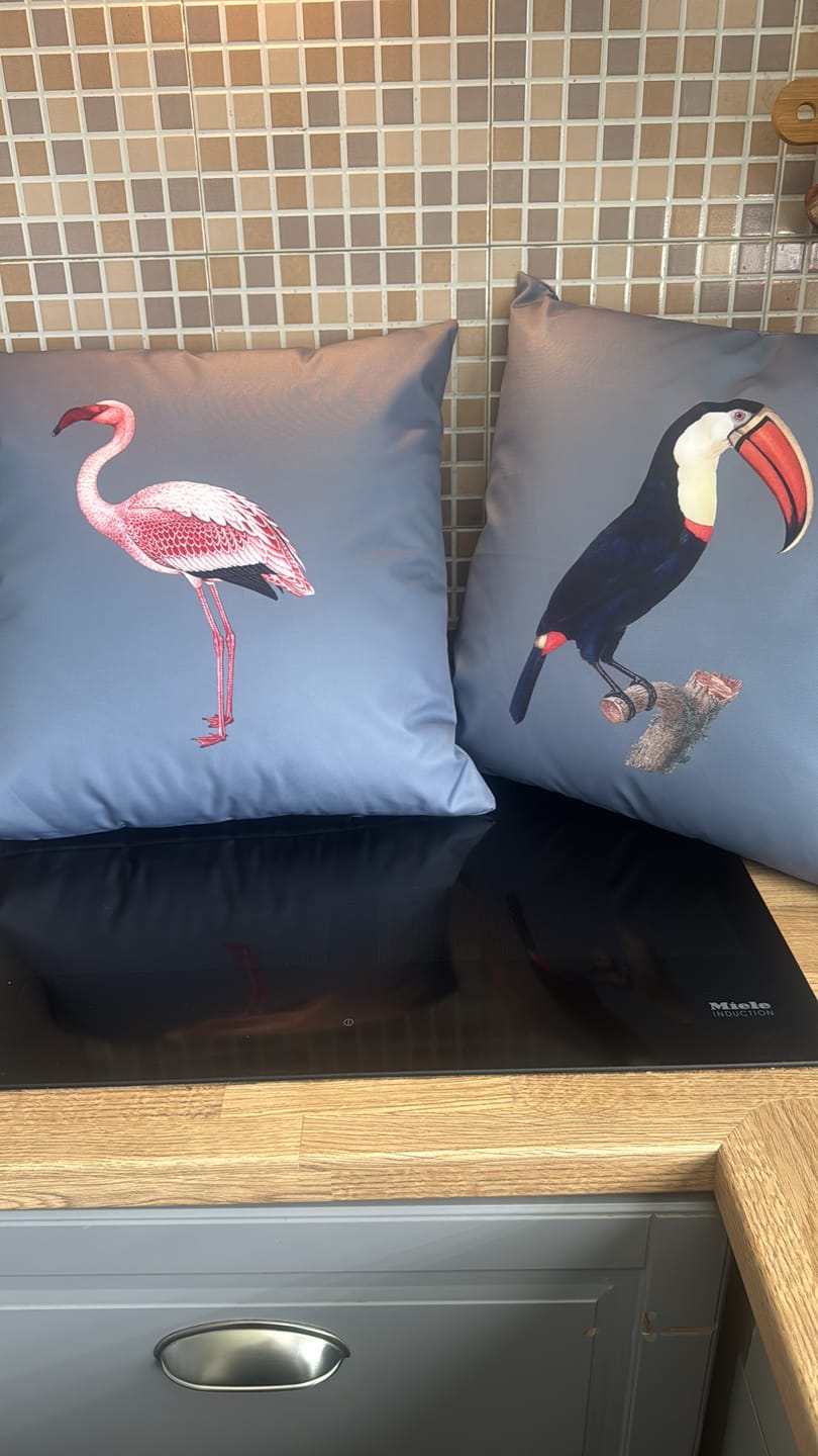 Customer photo review of Outdoor Garden Waterproof Cushion - Toucan
