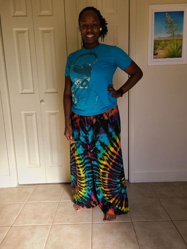 Customer photo review of "Rangi" Tye Die Oversized Pants