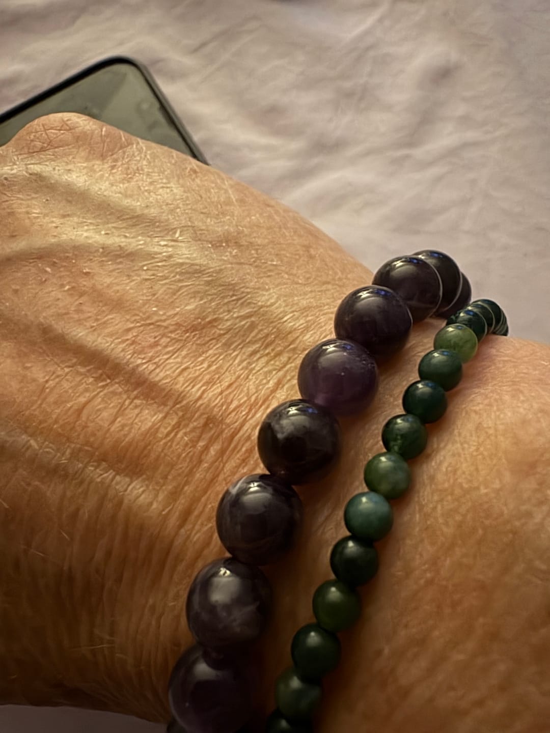 Customer photo review of Aquatic Agate Bracelet Mini