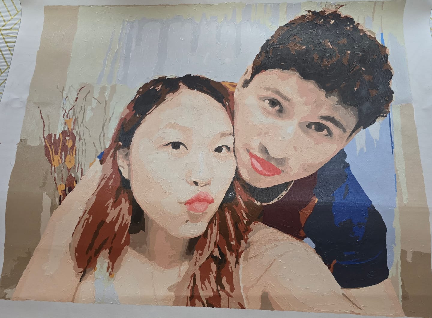 Customer photo review of Custom Paint by Numbers Kit