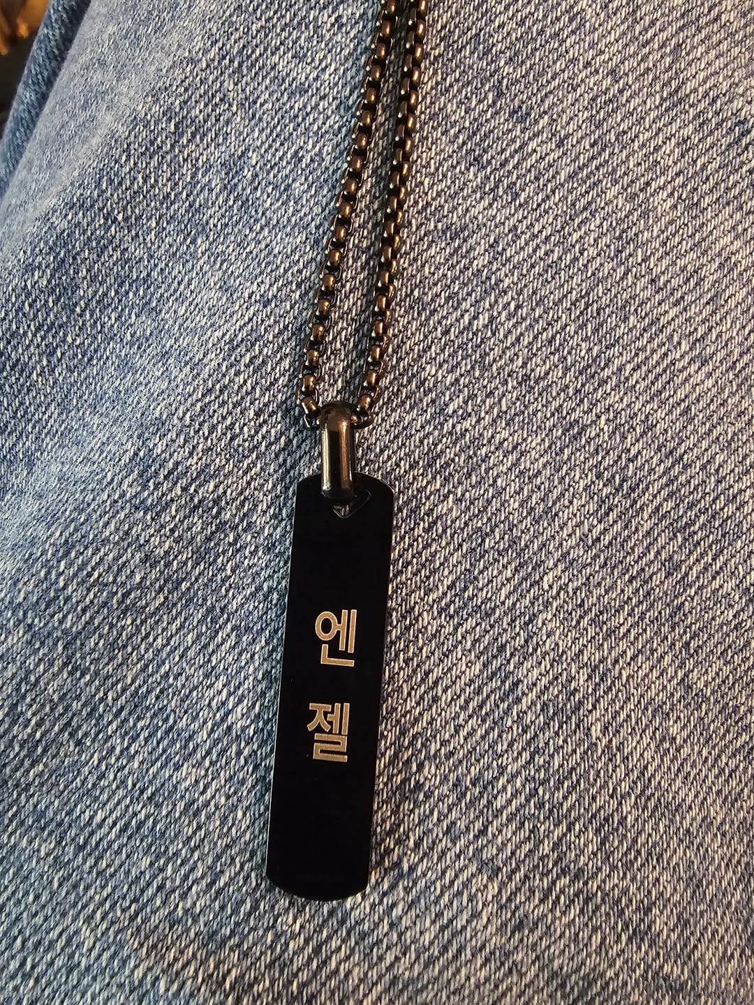 Customer photo review of Collier Personnalisé Coréen